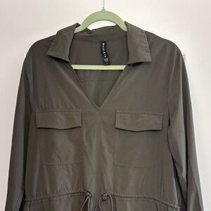 Athleta Olive Long Sleeve Dress